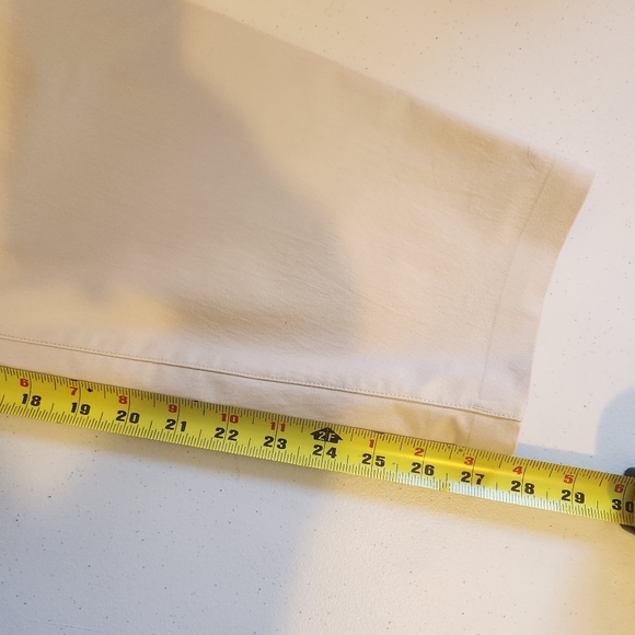 Lululemon lab Tapered Slim Pants Natural Ivory Relaxed Fit Pull On Size Large - Picture 12 of 12